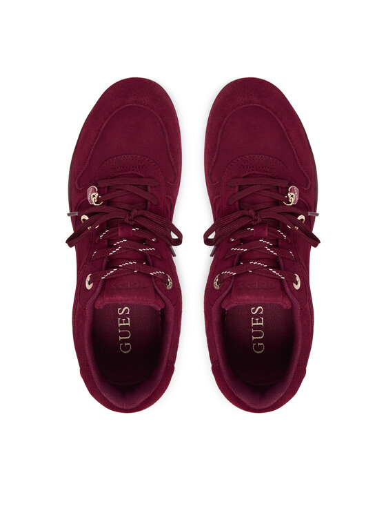 Guess Guess Sneakersy FLFBE2 SUE12 Bordowy
