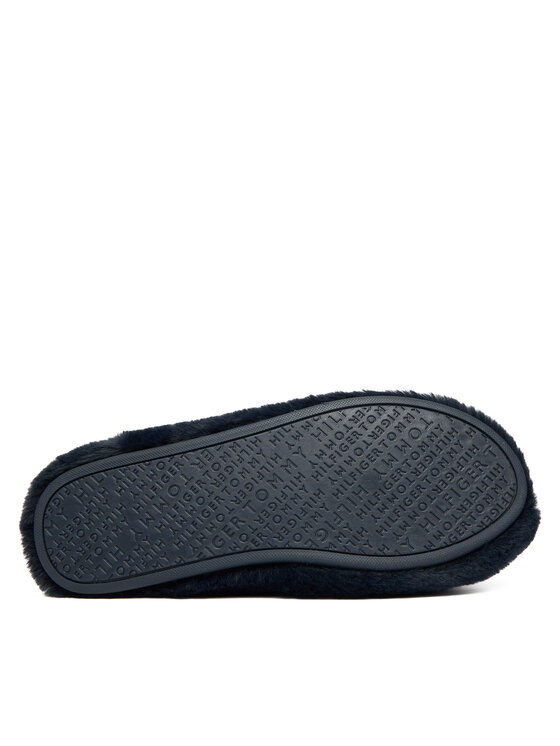 Tommy Hilfiger Tommy Hilfiger Papuče Hilfiger Fur Slipper FW0FW08854 Tmavomodrá