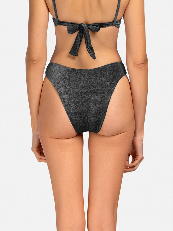 Miss Lou Miss Lou Bikini pezzo sotto D-LG3-CZ Nero