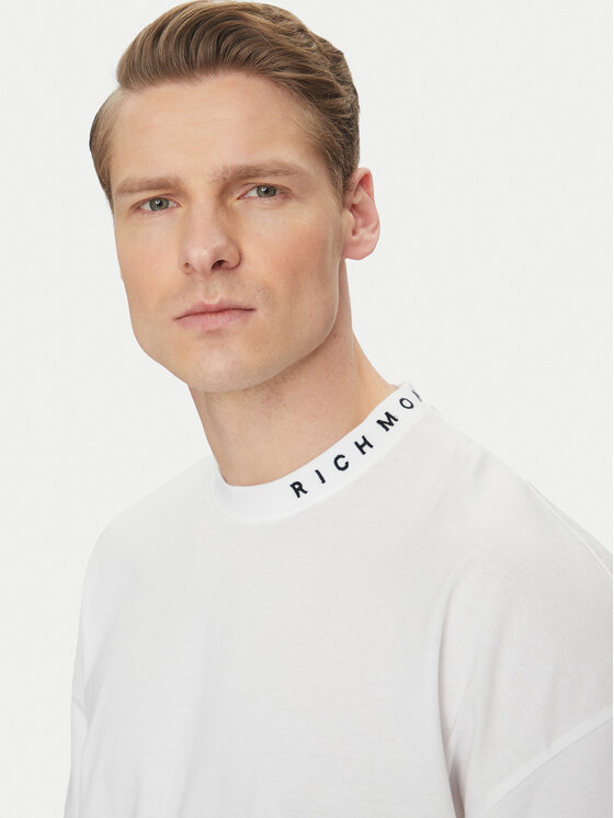 Richmond X Richmond X T-Shirt Bani UMA24058TS Biały Regular Fit