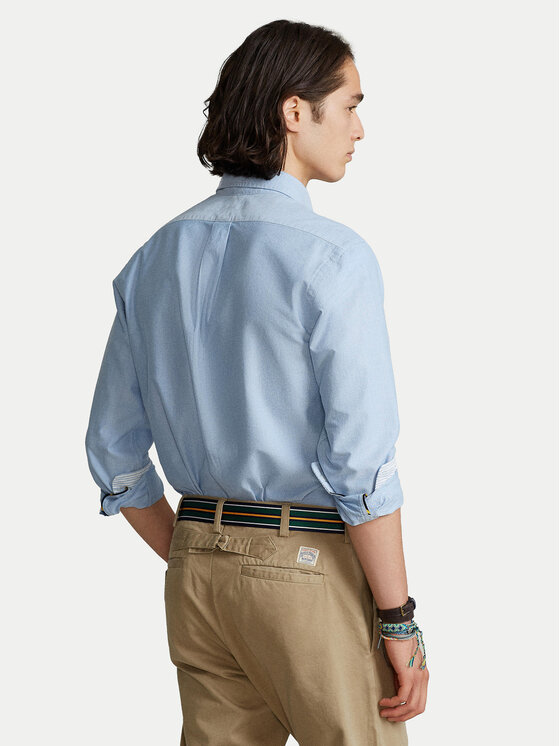 Polo Ralph Lauren Polo Ralph Lauren Marškiniai Classics 710767444001 Mėlyna Slim Fit