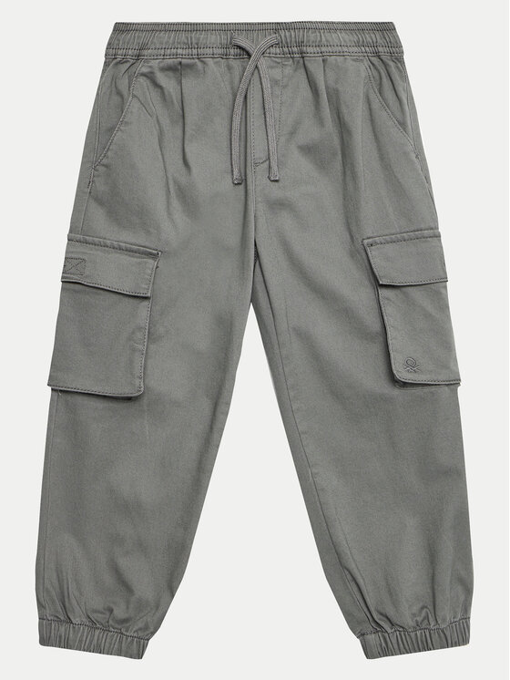 Chłopięce Joggery United Colors Of Benetton, Rozmiar 110, Szare, 4HM6GF01Z