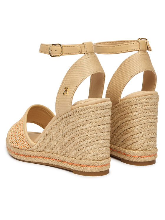Tommy Hilfiger Tommy Hilfiger Espadrilles High Wedge Espad FW0FW09471 Gaiši bēša