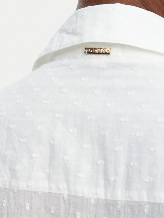 Selmark Selmark Vestito da spiaggia BC233 Bianco Regular Fit