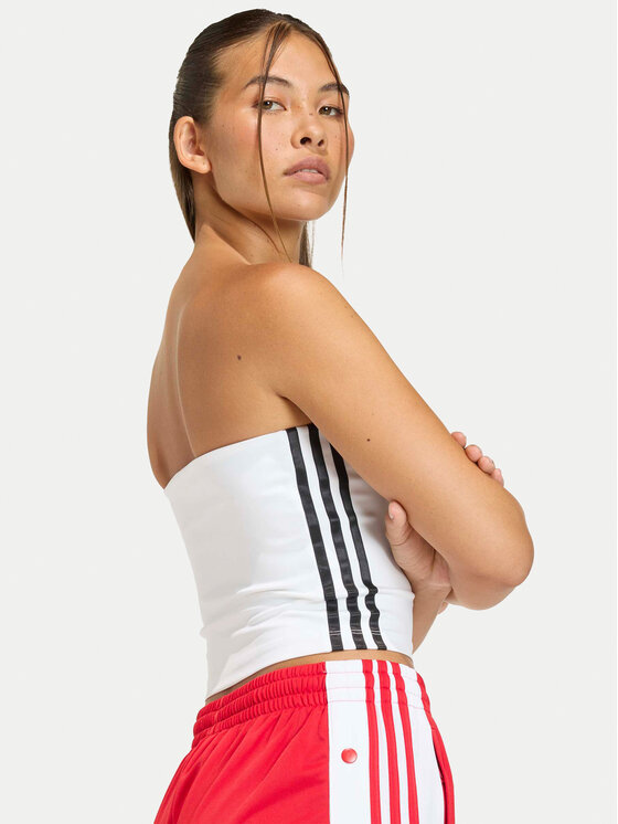 adidas adidas Τοπ 3-Stripes KD6235 Λευκό Slim Fit