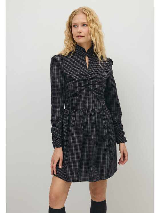 BIZUU BIZUU Každodenní šaty ESARI A-LINE DRESS Černá Standard Fit