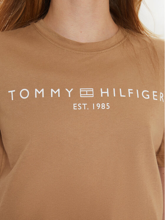 Tommy Hilfiger Tommy Hilfiger Póló WW0WW40276 Bézs Regular Fit