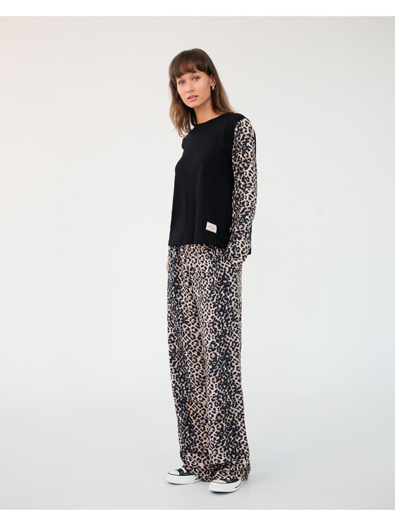 Le Songe Le Songe Longsleeve GINA Czarny Regular Fit