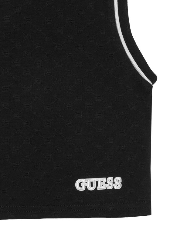 Guess Guess Top J6GI37 KF972 Negru Slim Fit