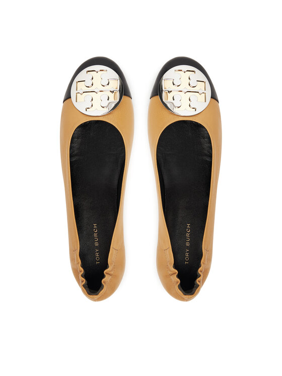 Tory Burch Tory Burch Балеринки Claire Cap-Toe Ballet 156309 Бежов