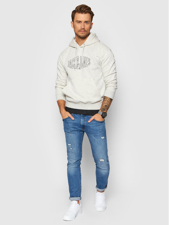 Felpa World 12194082 Grigio Regular Fit