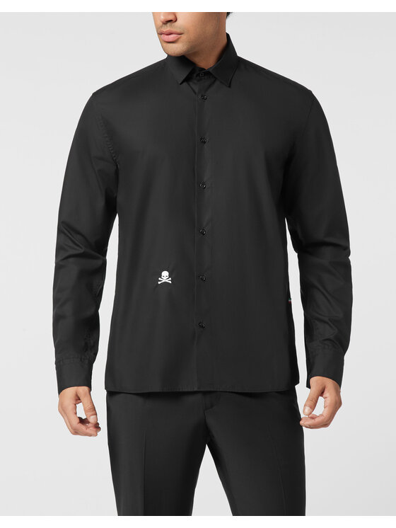 PHILIPP PLEIN PHILIPP PLEIN Camicia 26107 Nero Fitted Fit