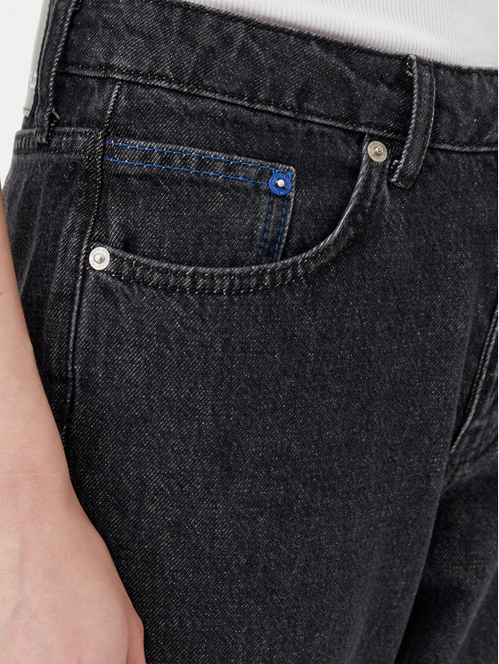 Karl Lagerfeld Jeans Karl Lagerfeld Jeans Traperice A2W10138 Crna Mom Fit