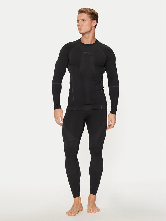 Viking Viking Bielizna termoaktywna górna Eiger Man Longsleeve 500/21/2081 Czarny Slim Fit
