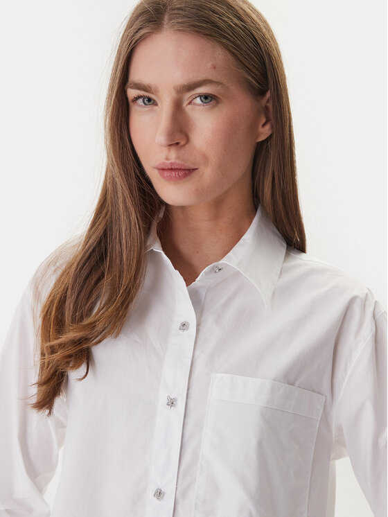 DKNY DKNY Cămașă DJ6W2238 Alb Regular Fit