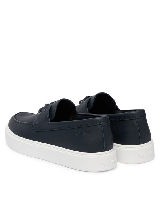 Calvin Klein Calvin Klein Polobotky Hybrid Clean Boat Shoe Lth HM0HM02233 Tmavomodrá