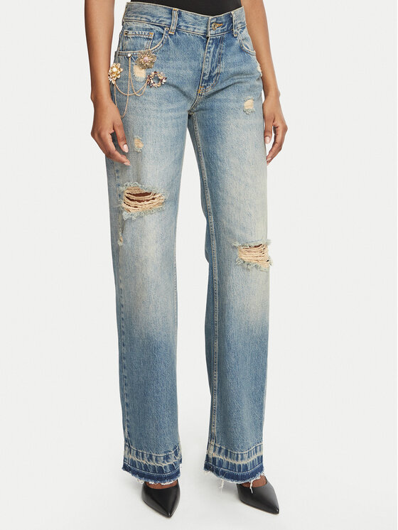 Liu Jo Liu Jo Blugi Selected by Gigi Hadid ZB7306 D0418 Albastru Straight Leg
