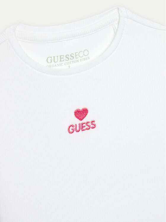 Guess Guess T-shirt K4YI14 KBZP4 Bijela Regular Fit