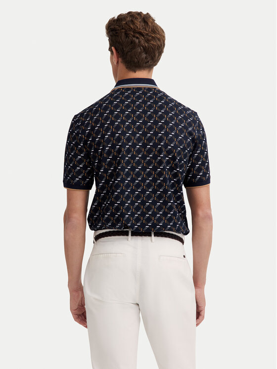 Bugatti Bugatti Polo särk 8150-75032C Tumesinine Regular Fit