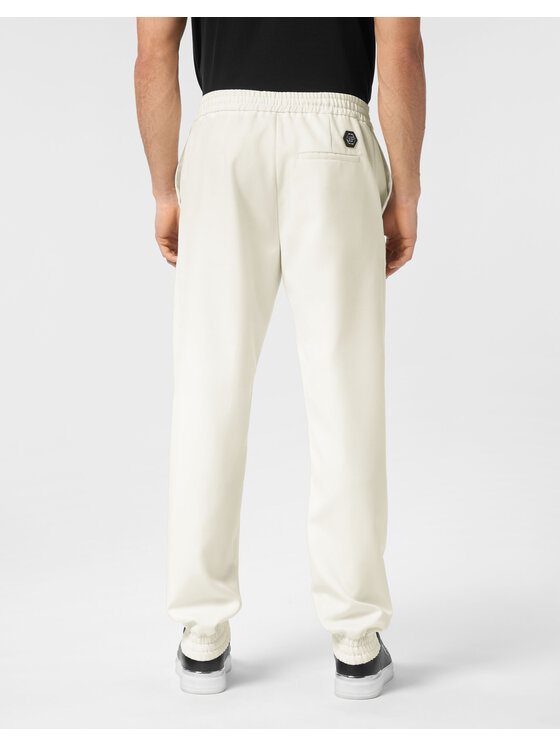 PHILIPP PLEIN PHILIPP PLEIN Joggery 24563 Biały Jogger Fit