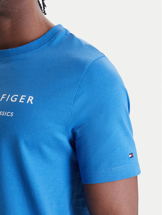 Tommy Hilfiger Tommy Hilfiger Póló Brand Love MW0MW42365 Kék Regular Fit