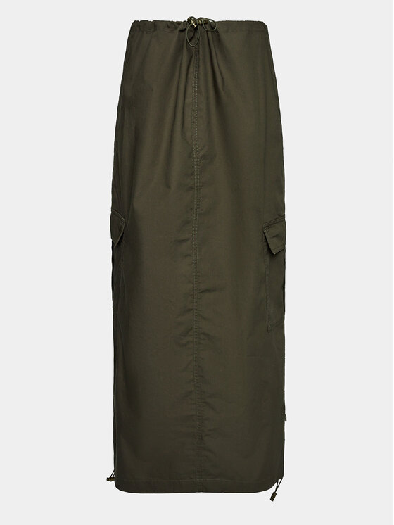 Gina Tricot Fustă midi 20366 Verde Regular Fit