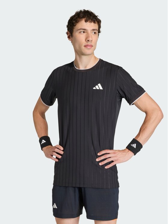 adidas adidas Koszulka techniczna Tennis Pro Climacool Freelift Tee Pro Czarny Slim Fit