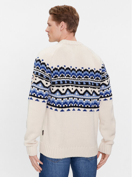Napapijri Napapijri Sweter NP0A4HHJ Écru Regular Fit