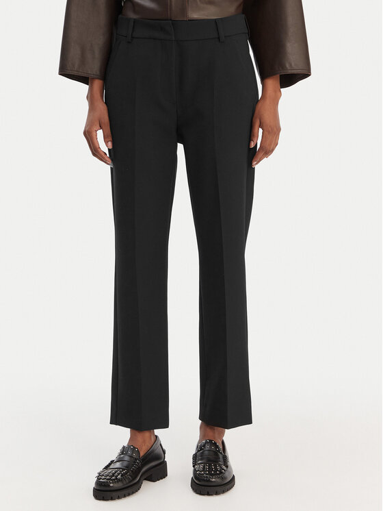 Weekend Max Mara Weekend Max Mara Szövet nadrág Rana 2615131021 Fekete Slim Fit