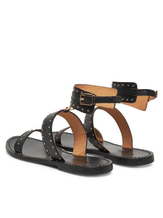 TWINSET TWINSET Sandały 251GCJ04C Czarny