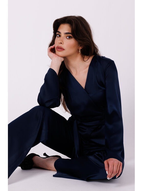 Makover Makover Kombinezon K171 Granatowy Modern Fit