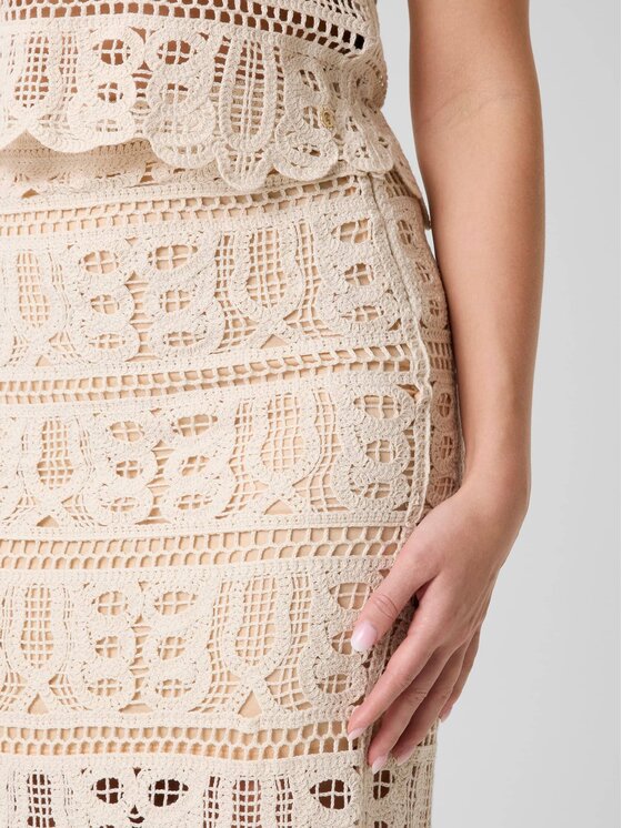 Guess Guess Minigonna 182448 Beige Classic Fit