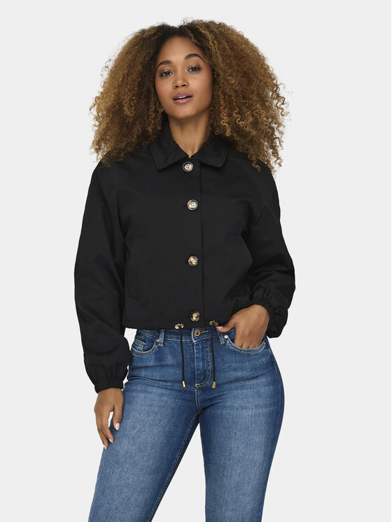 ONLY ONLY Bunda pro přechodné období Eja Orchid 15308910 Černá Regular Fit