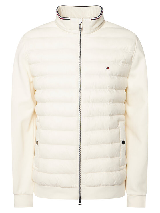 Tommy Hilfiger Tommy Hilfiger Pārejas jaka Mix Media Ess MW0MW41329 Bēšs Regular Fit