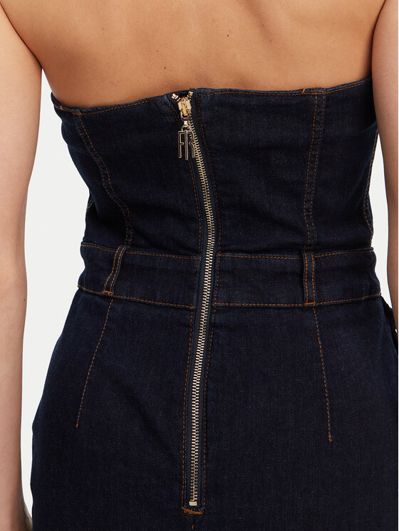 Fracomina Fracomina Farmer ruha FR25SD4010D46093 Sötétkék Slim Fit
