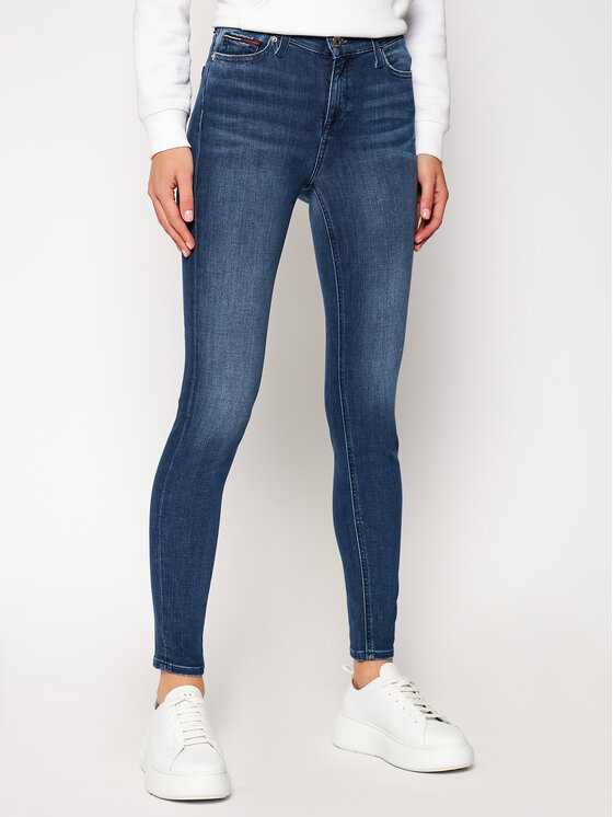 tommy jeans nora mid rise skinny fit jeans