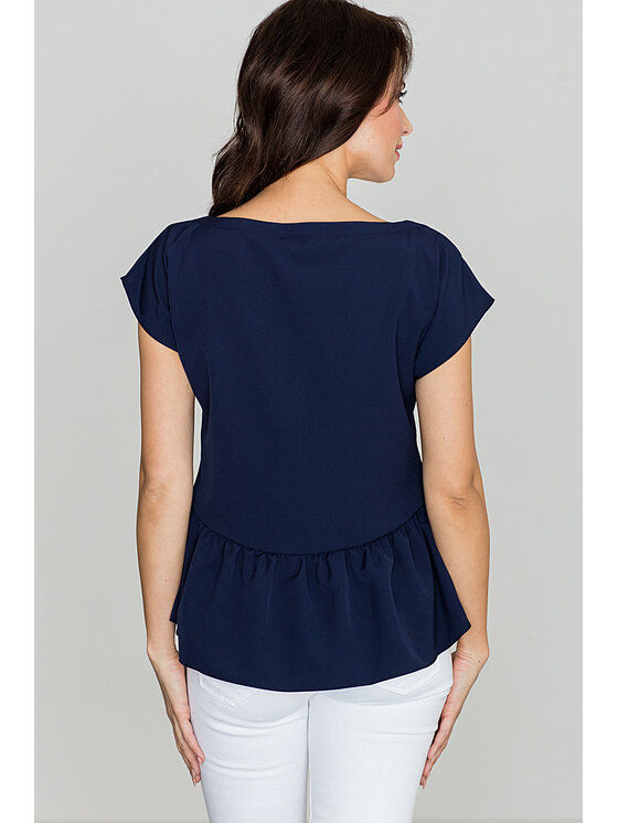 Lenitif Lenitif Blusa K396 Blu scuro Regular Fit