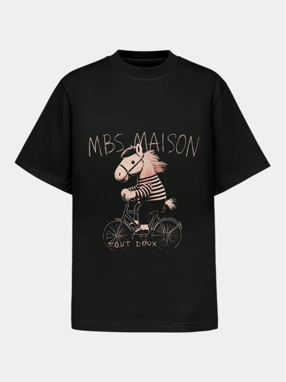 MADE BY SOCIETY MADE BY SOCIETY T-Shirt Tout Doux - T38009 Czarny Basic Fit