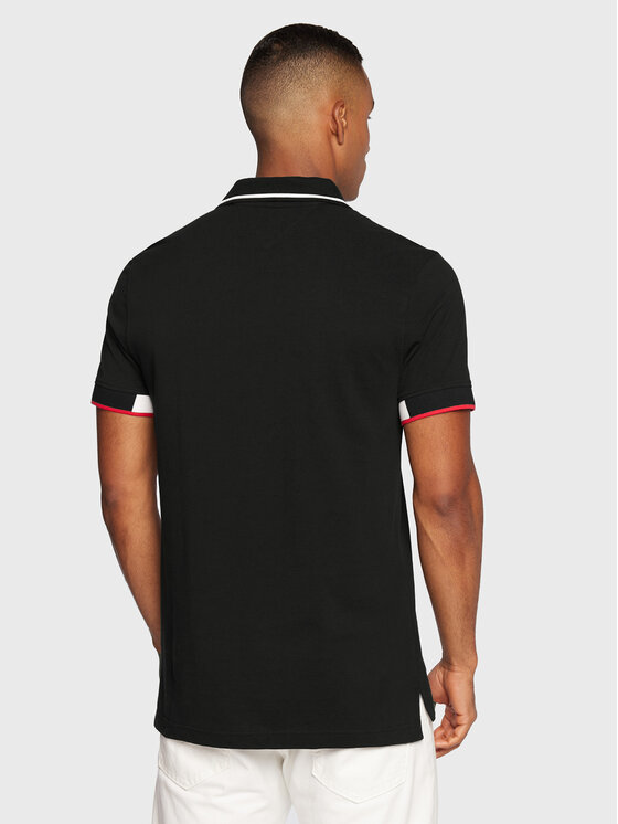 Tommy Hilfiger Tommy Hilfiger Polokošeľa MW0MW25734 Čierna Slim Fit