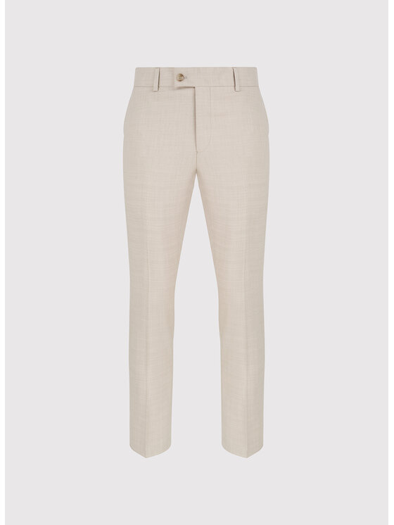 Pako Lorente Pako Lorente Spodnie garniturowe P25SF-6G-034 Beżowy Slim Fit