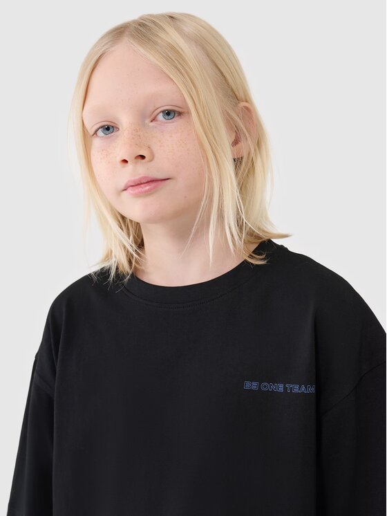 4F 4F T-shirt 4FJWSS25TTSHM2184-20S Nero Oversize