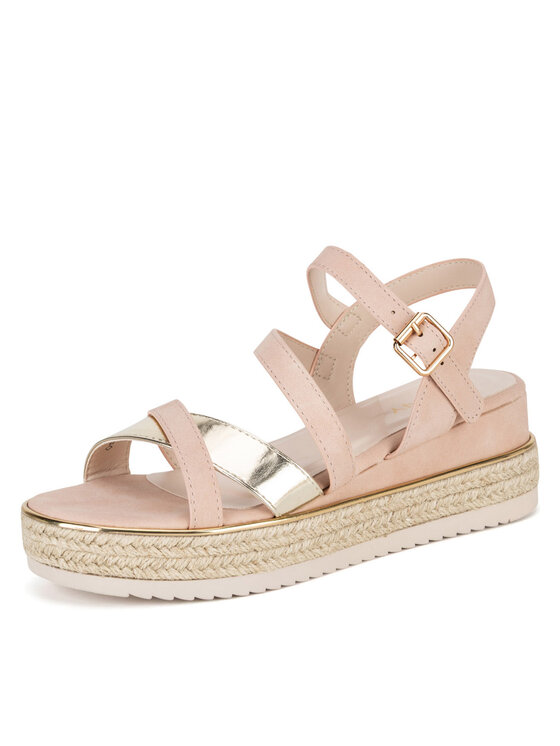 JENNY JENNY Espadryle LB-P1092-YLD Różowy