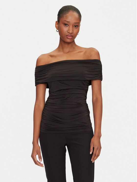 Marciano Guess Marciano Guess Blúz 5GGP04 6259A Fekete Regular Fit