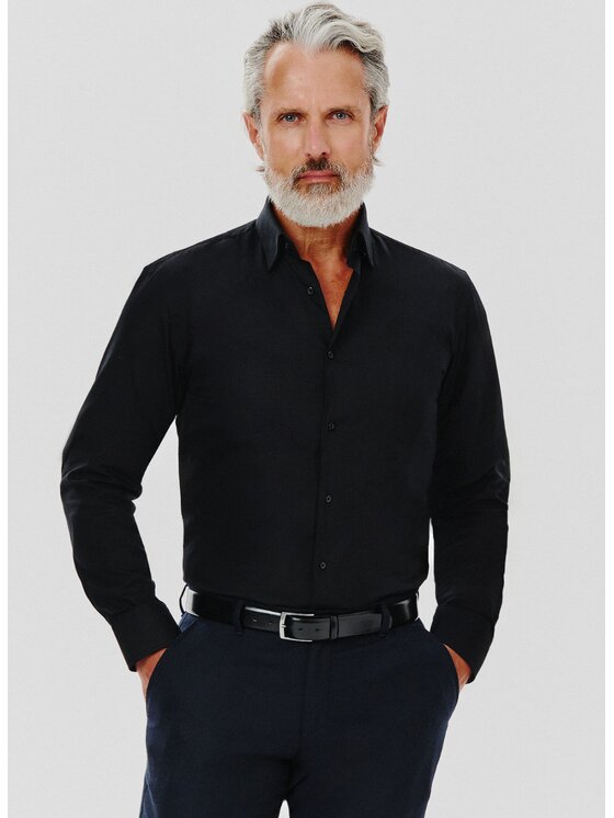Pako Lorente Pako Lorente Koszula B24WH-1X-046 Czarny Slim Fit