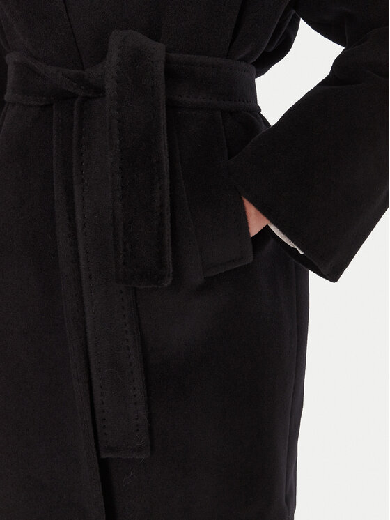 Marella Marella Cappotto di lana Scherzo 2523016102 Nero Regular Fit