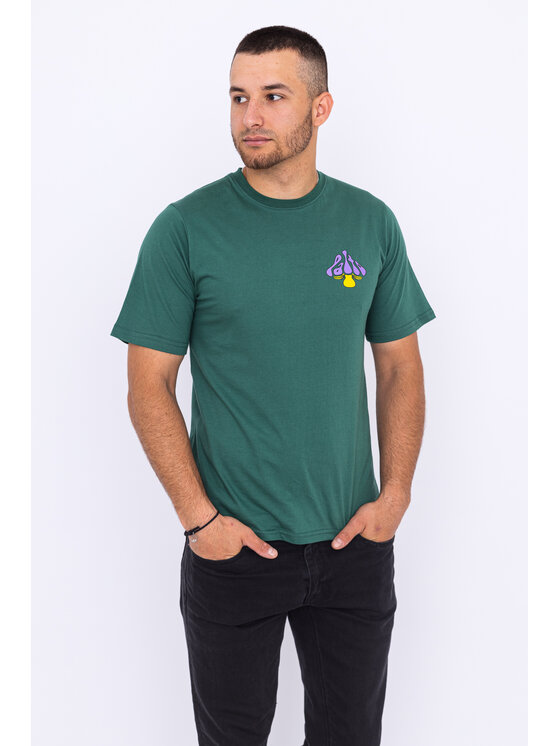 Palto Palto T-Shirt Meditate Zielony Relaxed Fit
