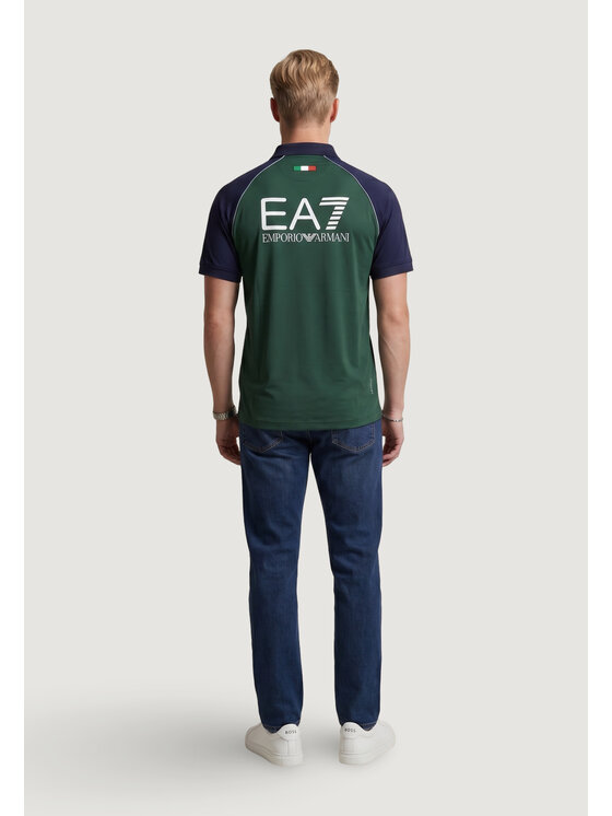 EA7 Emporio Armani EA7 Emporio Armani Polo Lines Men Blu Firm Fit