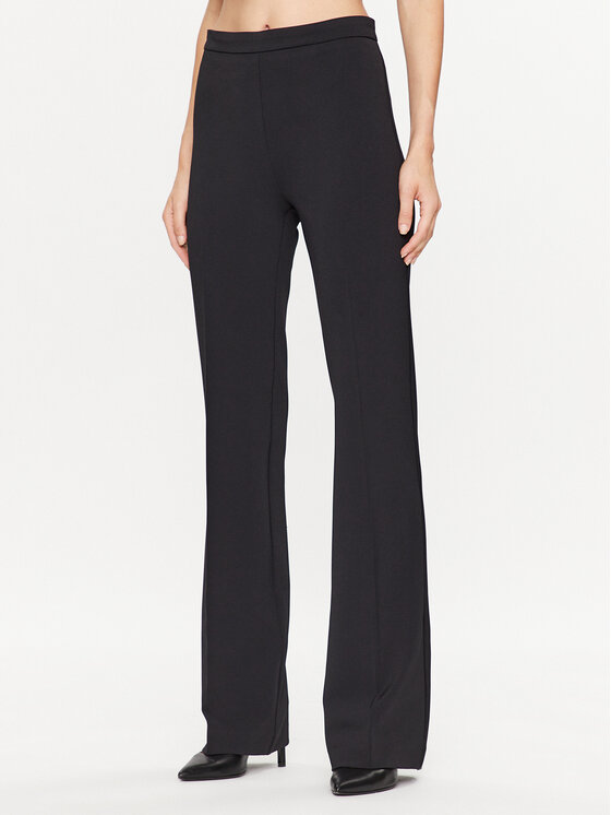 PINKO Pinko Hlače Spin Pantalone 101591 A0HC Crna Regular Fit