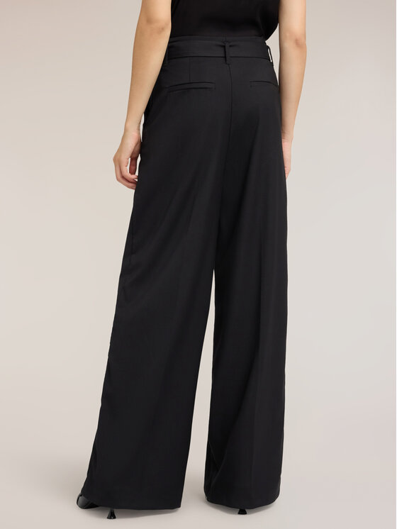 Motivi Motivi Pantaloni di tessuto P04EQ004801N033 Nero Over Fit