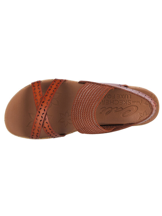 Skechers Skechers Sandały Skechers Beverlee - Boho Glow Brązowy